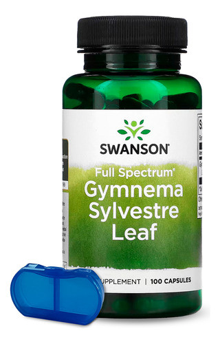 Folha Gymnema Sylvestre 400mg Swanson Full Spectrum 100caps 0