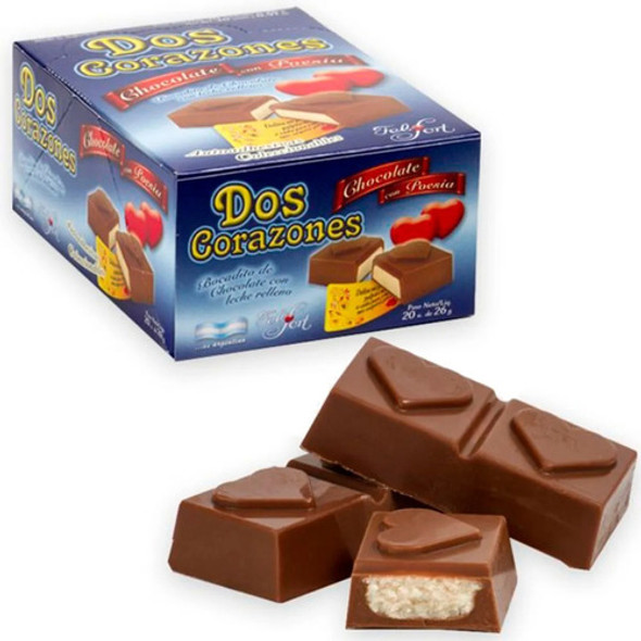 Bocadito De Chocolate Dos Corazones - 6 Cajas X 20 Unidades 0