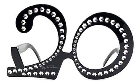 Lente Veinte Chic  15 X 8,5 Cm  Cotillón  Fiestas 0