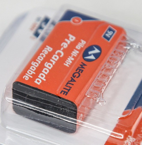 Bateria Recargable 9 Volt 250 Mah Megalite Pre-cargada 1