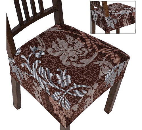 ~? Searchi Stretch Dining Chair Seat Covers Set Of 4, Soft R 0