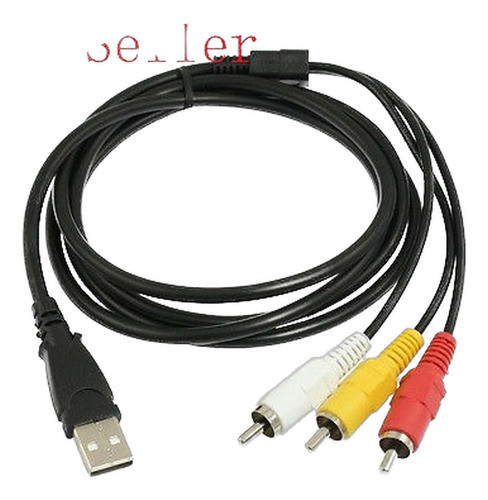 5 Pies De Cable Usb 2.0 Macho A 3 Rca Av Macho Tv Audio Vide 0