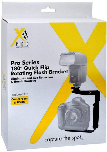 Xit Xtrtfb 180degree Quick Flip Rotating Flash Bracket 1