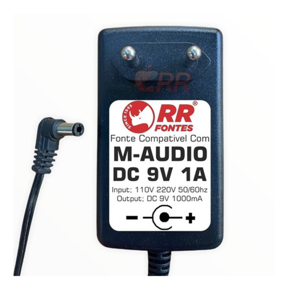 Fonte Carregador 9v M-audio Trigger Finger Oxygen8 Torq 1