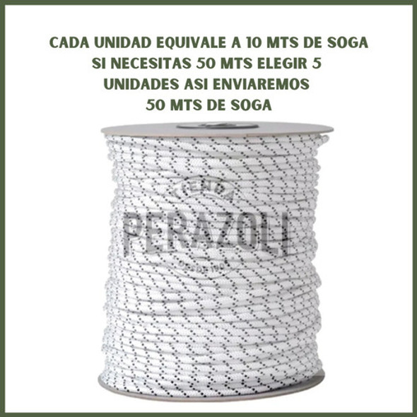 Soga Nautica Trenzada Polipropileno 10mm X 10mts 1
