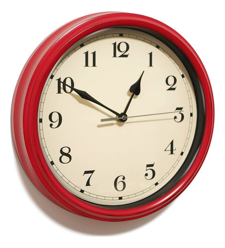 Ayrely Reloj De Pared, Vintage Retro Silencioso De 11 Pulgad 0