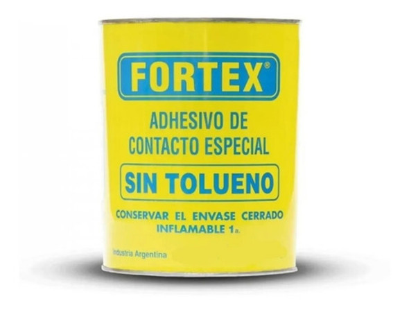 Adhesivo Cemento De Contacto Fortex 4 Litro Sin Tolueno 0