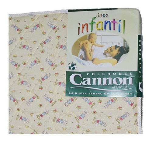 Colchón Cannon 140x80x10 Bebé Practicuna Infantil Cuna 0