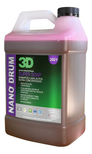 3d Shampoo Ultra Concentrado Nano Drum Super Soap 4 Lts 0