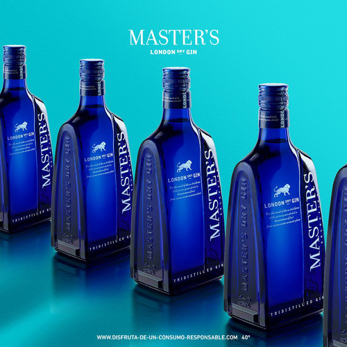 Gin Masters 700ml Pack 6 Botellas + 6 Copas Alcohol Promo Tx 1