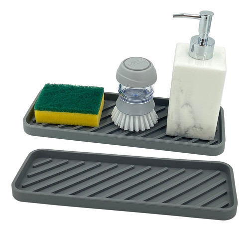 Lenphsco Bandeja Organizadora De Fregadero De Cocina De Sili 0