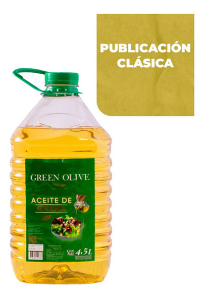 Aceite De Girasol Green Olive Blend X 4,5 Lts. 0 Aceite De Girasol Green Olive Blend X 4,5 Lts. 0