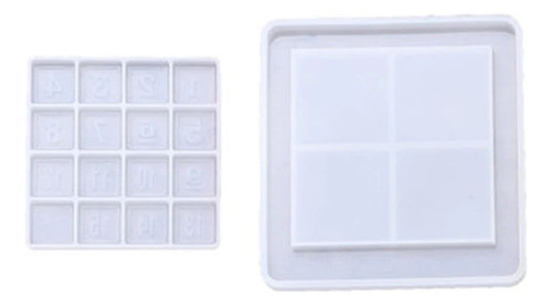 Molde Juego De Mesa Numeros Resina Epoxi Artesania Puzle 0