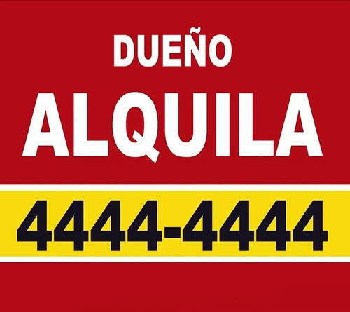 Cartel Se Vende/alquila Cartónplast 50x50cm - Leo Publicidad 0