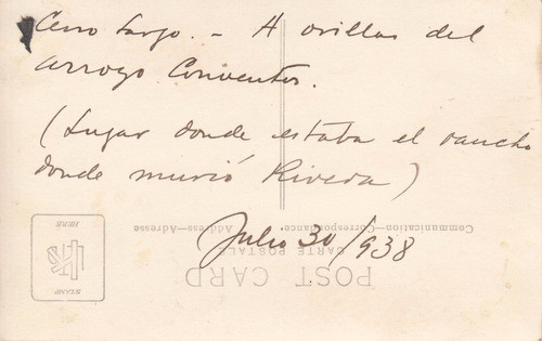 Melo 1938 Fotografia Lugar Donde Murio Rivera Conventos 1