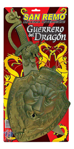 Set Guerrero Del Dragón Espada Y Escudo Ploppy 368526 0