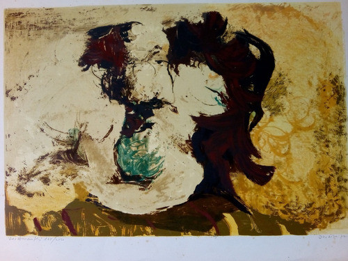 Serigrafía Manuel Oliveira ´70 Firmada Numerada  Los Amantes 0