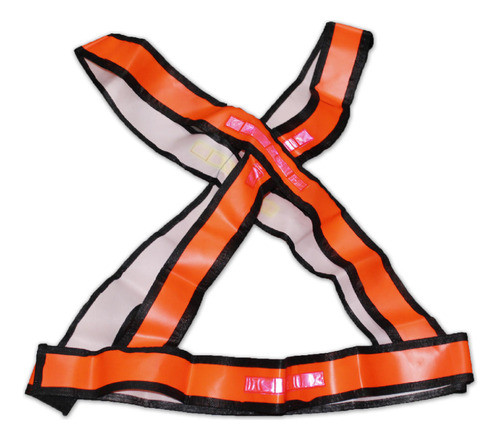 Colete De Sinalização Refletivo Pvc Tipo X Laranja Ou Verde 1