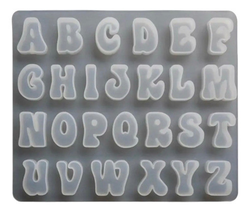 Molde Letra 2,5cm Resina Epoxi Llaveros Dijes 0