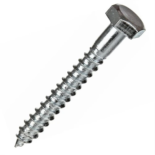 Tirafondo Zincado Hexagonal 5/16 X 65 Mm - 100 Unidades 0