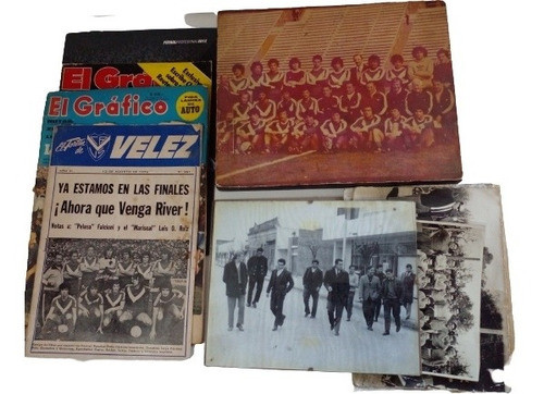 Antiguas Fotos Enmarcado + Revistas + Fotos Vélez Sarfield. 0