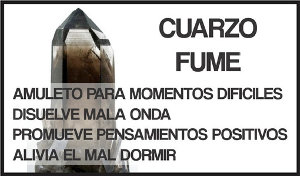 Cuarzo Ahumado Fume Dije Cristal Energia Abundancia     A372 1