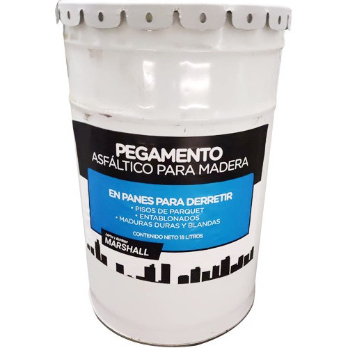 Pegamento Brea Para Pisos De Madera 18 Lts.  Novedad Única!! 0