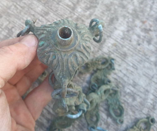 Cadena Araña Bronce 1,38 De Largo (las 4 Cadenitas Juntas) 1