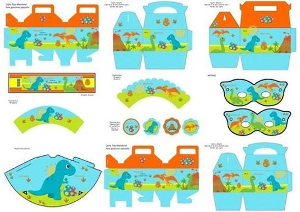 Kit Imprimible Para Tu Fiesta De Dinosaurio Bebe 1