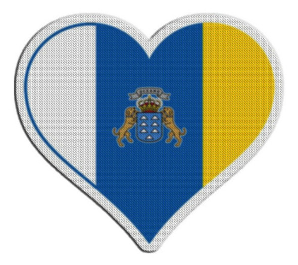 Parche Bandera Corazon Islas Canarias 0