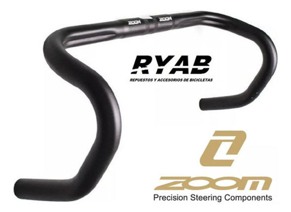 Manillar Ruta Zoom Professional Aluminio 31.8mmx380mm 1