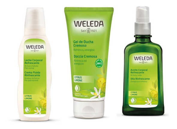 Kit Corporal De Citrus Weleda - Aceite, Leche, Gel De Ducha 0