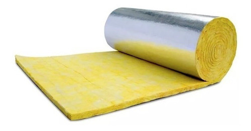 Rollo Lana Vidrio Aluminizada 50mm Aislante Termo-acústico 0
