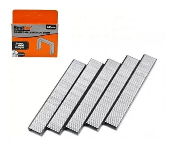 Grampos Do Bom 10mm Tipo 53 Grampeador Tapeceiro 1000 Peças 0