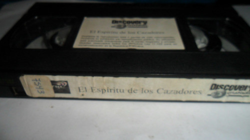 Vhs El Espíritu De Los Cazadores ( Discovery Channel) 0