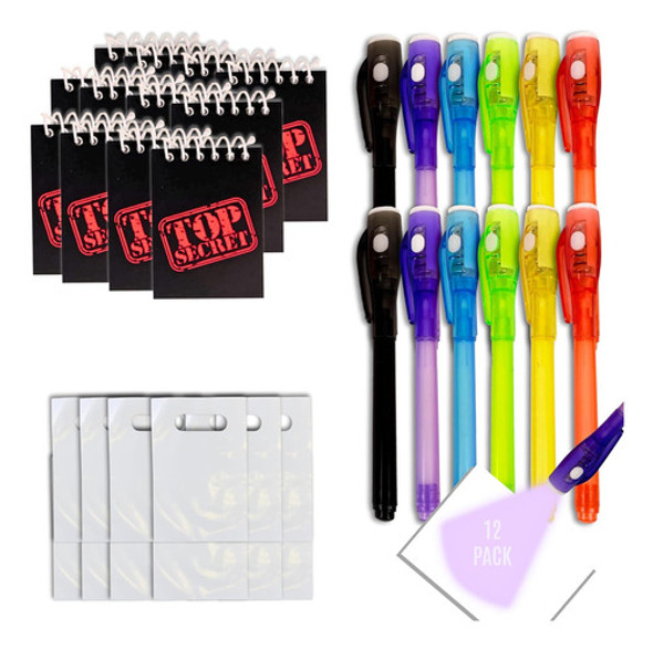 Kit De Regalos Para Niños Con 12 Plumas De Tinta Invisible 0