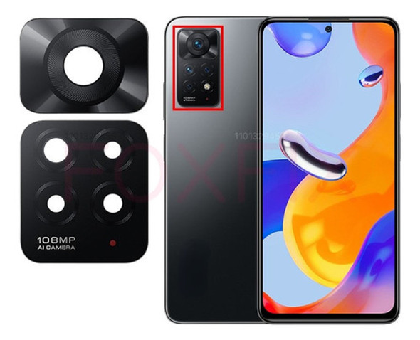 Vidrio Lente Camara Trasera Para Redmi Note 11 Pro 0