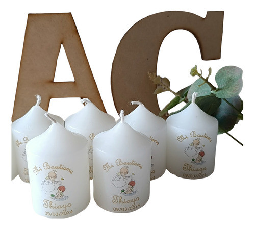 10 Velas, Souvenirs Bautismo,recuerdo,  Leer Descripción !!! 0