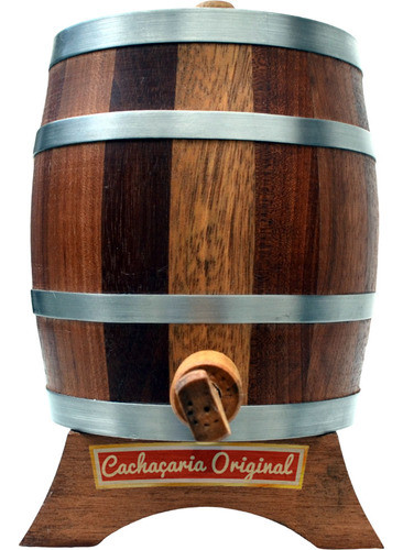 Barril Corote Tonel Pipa Pinga Amburana Vertical 1 Litro 0