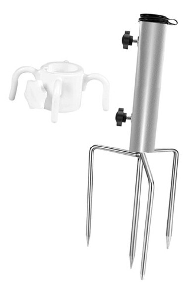 Suporte De Guarda-sol Com Gancho, Resistente Com 4 Pontas, 0 Suporte De Guarda-sol Com Gancho, Resistente Com 4 Pontas, 0