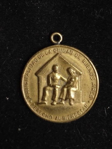 Antigua Medalla Municipal De Buenos Aires 1948 0