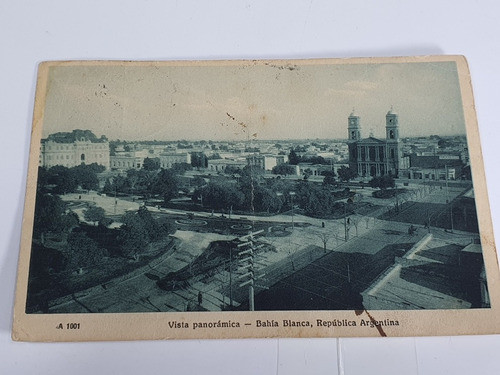 Antigua Postal:bahia Blanca-vista Panoramica-circulada- 134 0
