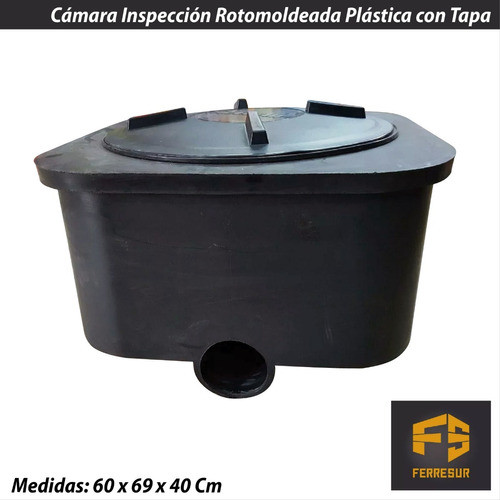 Cámara De Inspección Cloacal Roto-moldeada Plástica Con Tapa 1