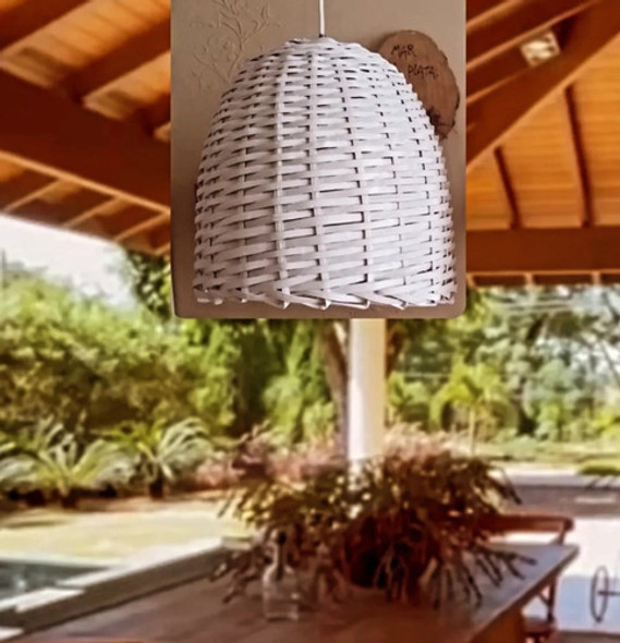 Campana De Mimbre 32cmx 32 Cm X 36 Alto 1