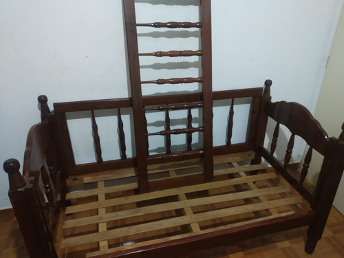 Cuna De Madera Maciza Con Barandas Desmontables 0