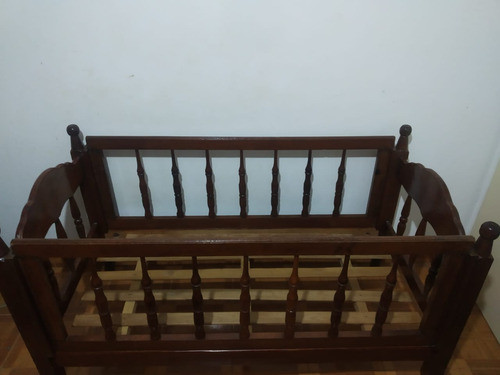 Cuna De Madera Maciza Con Barandas Desmontables 1