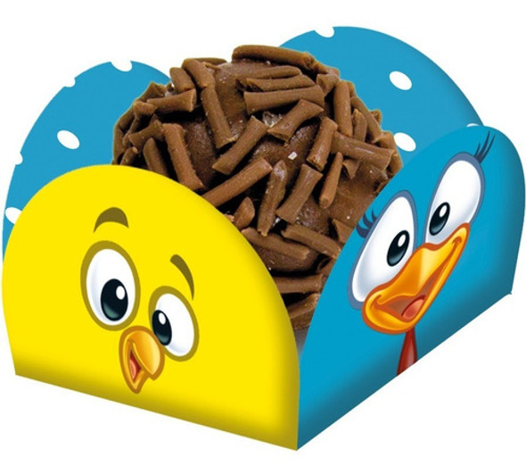 80 Unidades - Porta Forminha De Doce Galinha Pintadinha 1