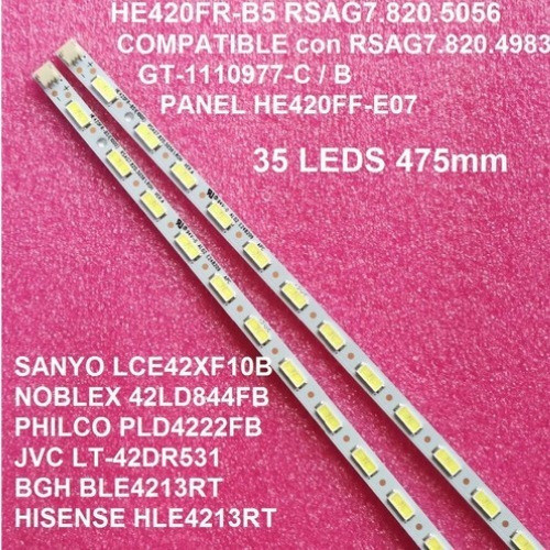 Tiras De Led He420ff-e07 He420ff-f57 He420ff-b57 - 2 Tiras 1