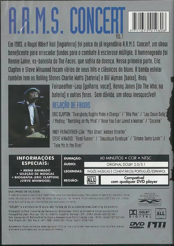 Dvd Arms Concert - Volume 1 - Edição Especial - Original 1