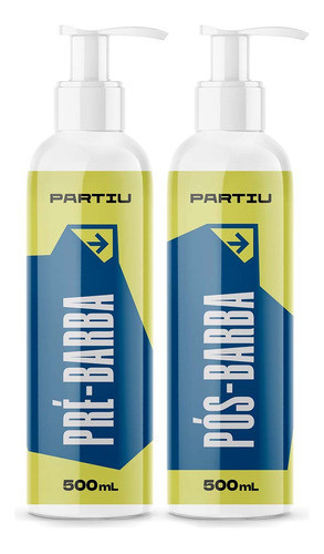 Kit Creme Pré Barba  E Creme Pós Barba 500g Vivaz Partiu 0